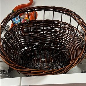 Elegant Brown Wicker Basket